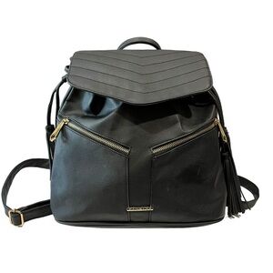 ❣️SALE❣️Rampage Black Tassel Backpack Fashion Bag Purse Medium Size